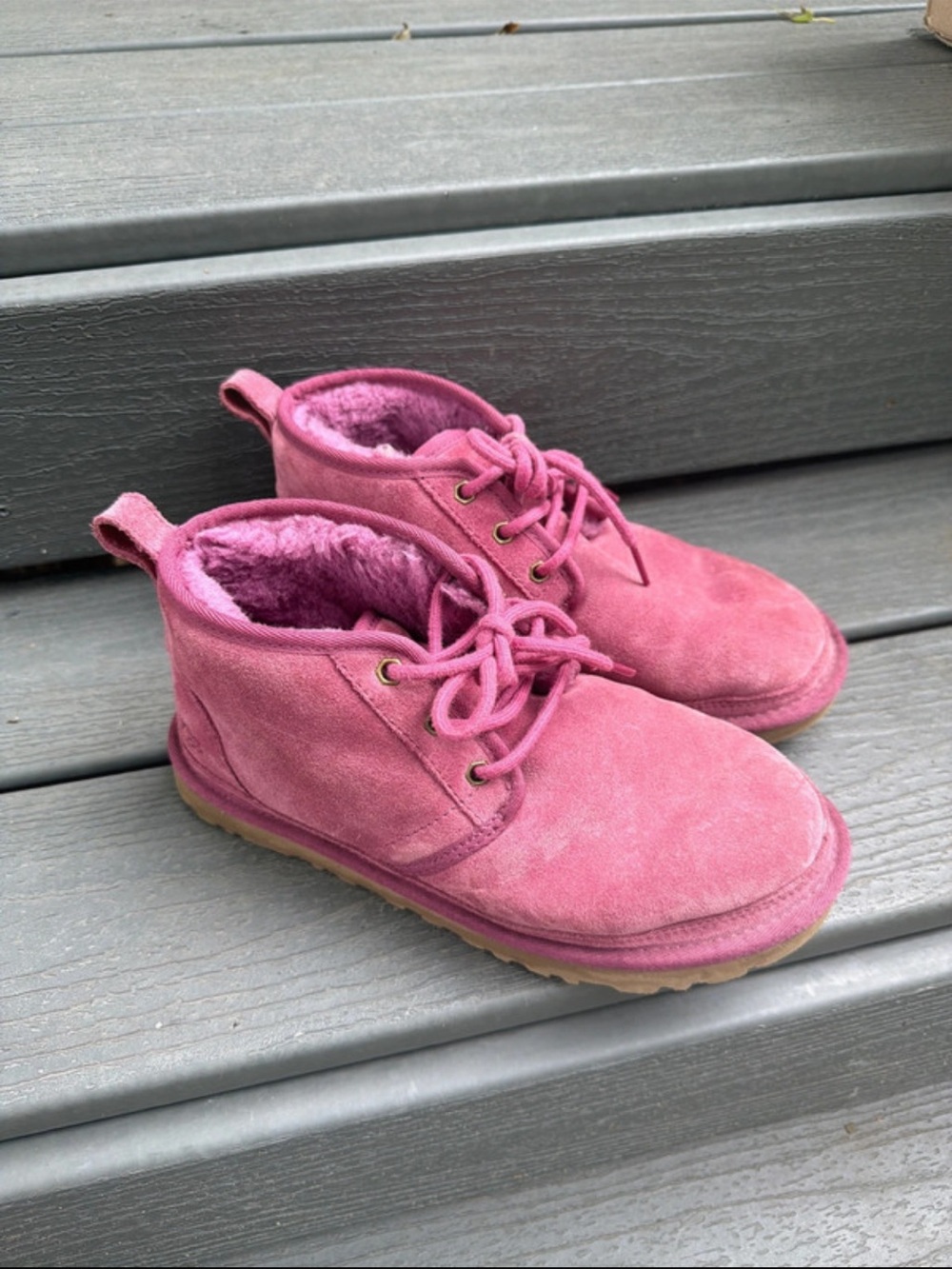 UGG Cozy Suede Lace-Up Boot in Purple
